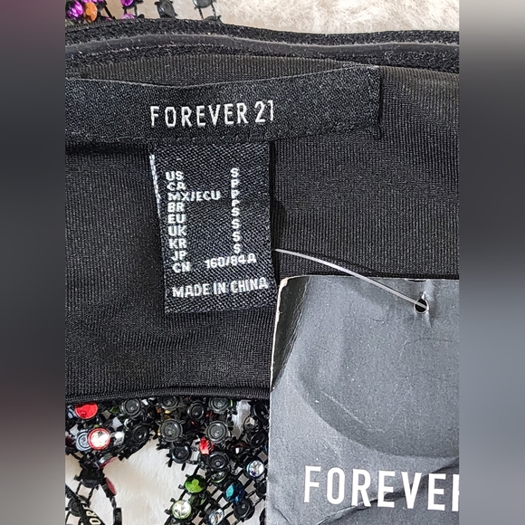 Forever 21 Multicolor Beaded Fringe Tube Top - Picture 8 of 9